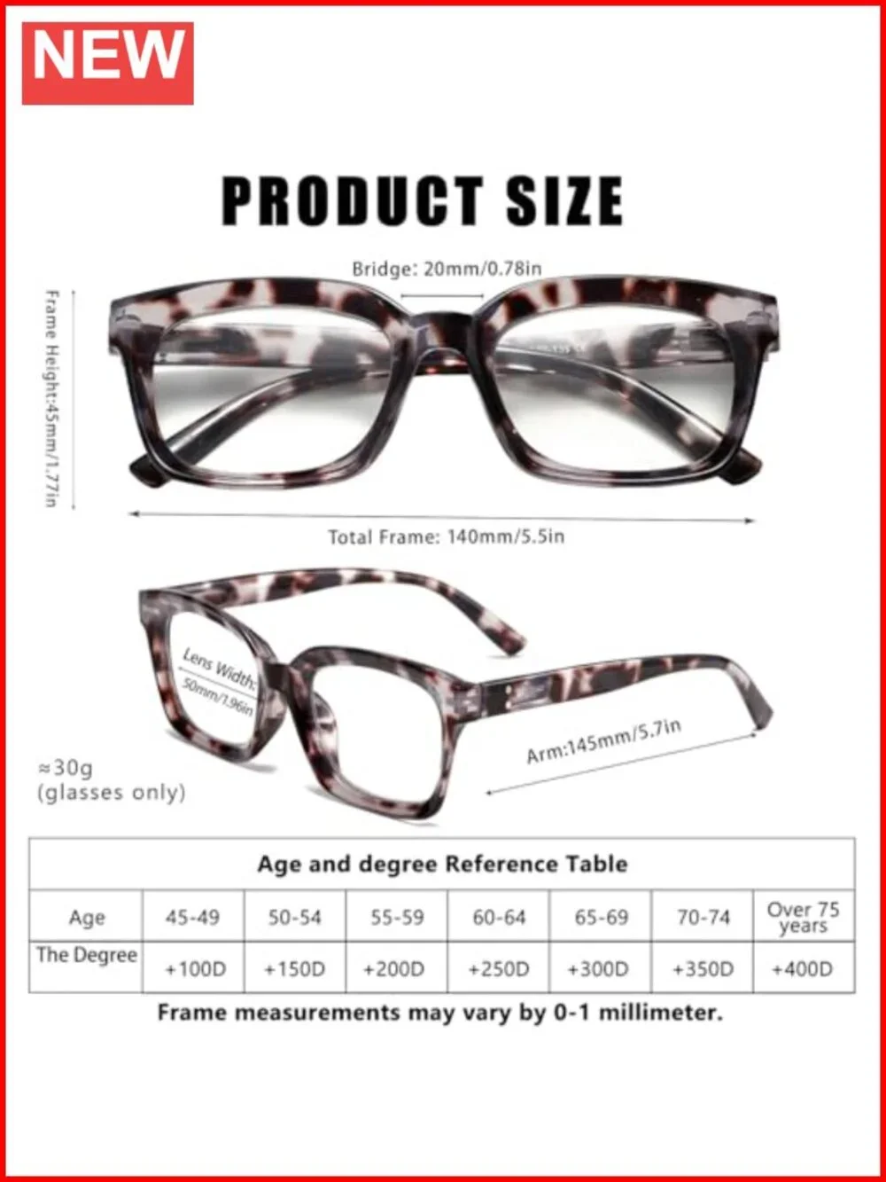 3 Pack Oversized Square Blue Light Blocking Reading Glasses